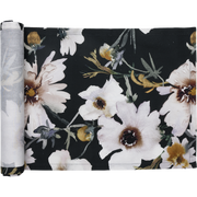 Akrylbelagd bordslöpare Kosmoskukka 45 × 160 cm, svart – Pentik