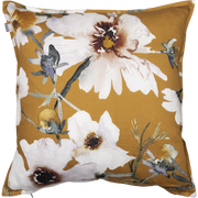 Kuddfodral Kosmoskukka 45 × 45 cm, mörkgul – Pentik