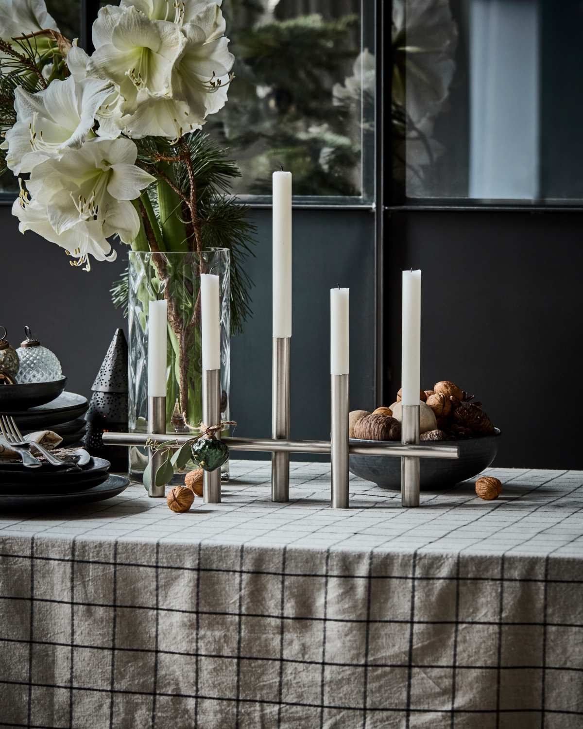 Ljusstake, HDMaxi45, Antiksilver