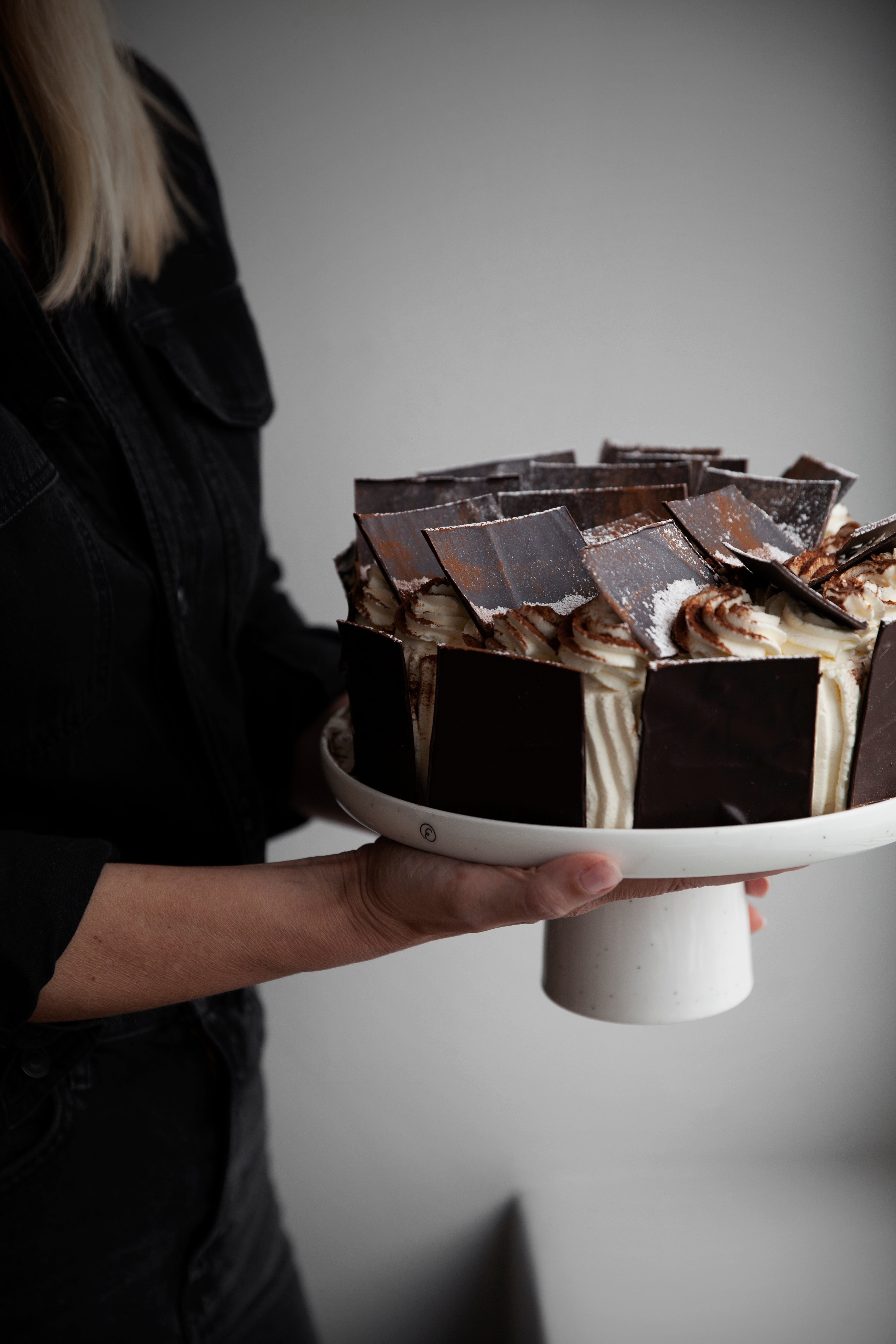 Tårtfat 27 cm, Vit – Ernst