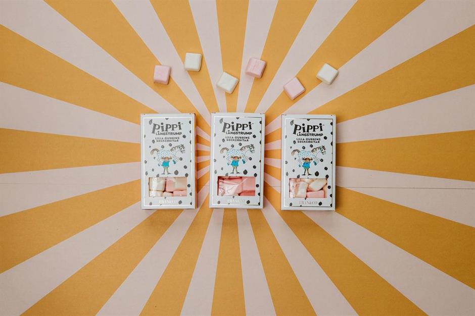 Pippi Lilla Gubbens Sockerbitar 100g - Fran&Co