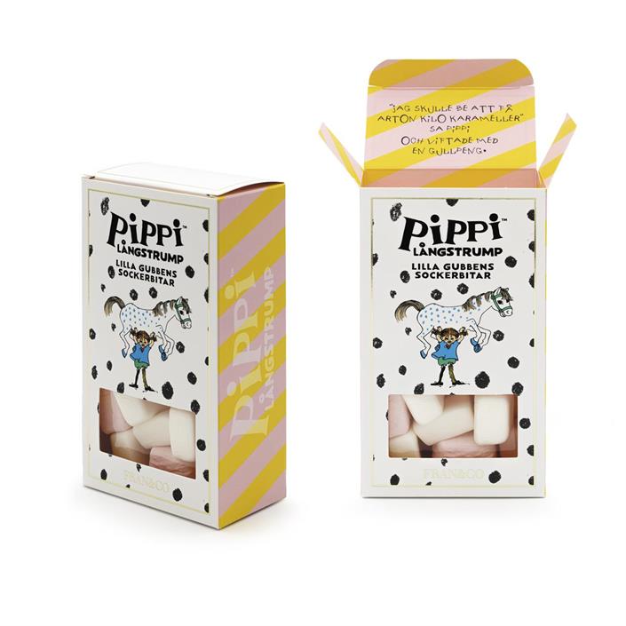 Pippi Lilla Gubbens Sockerbitar 100g - Fran&Co