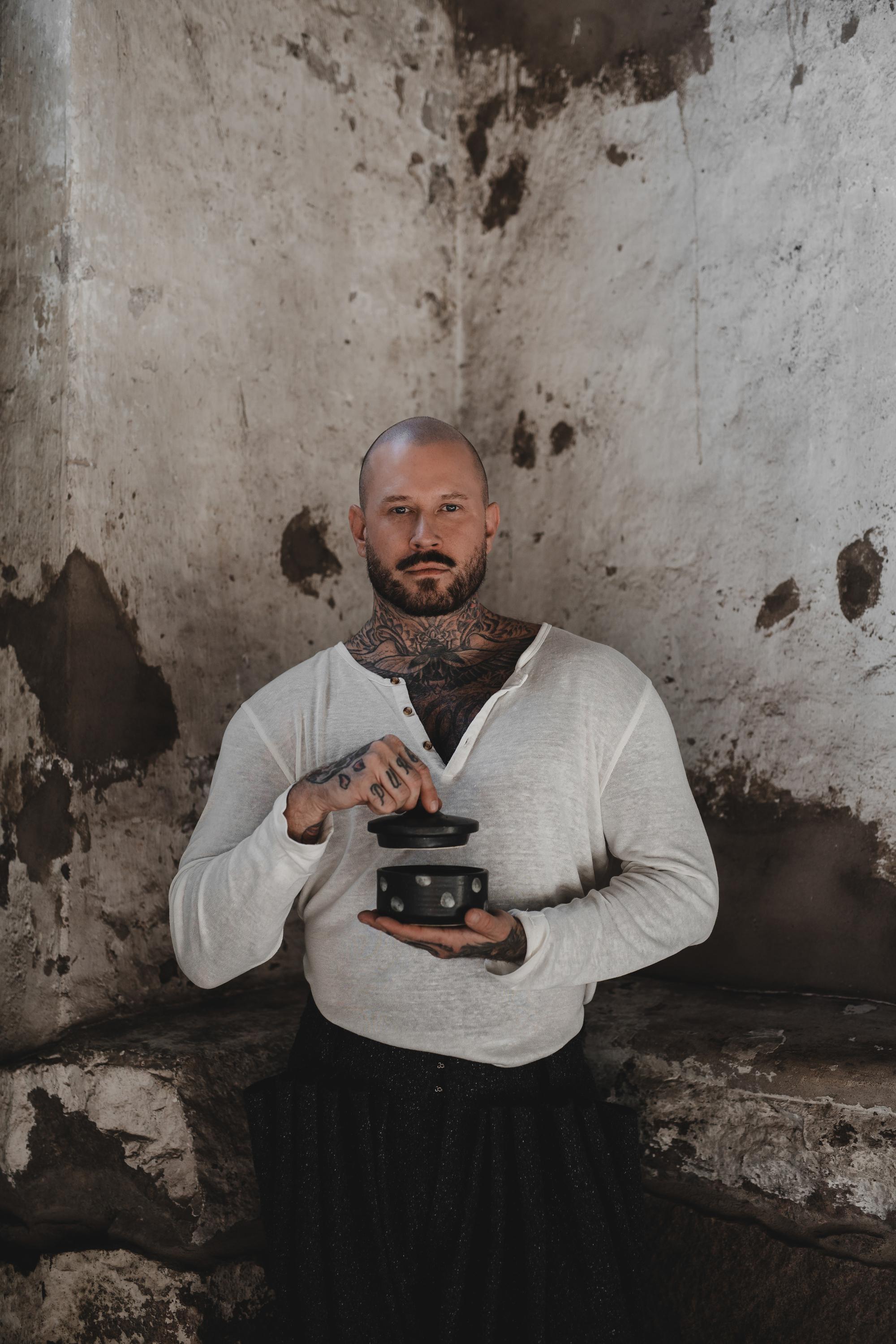 Skål med lock, Get Inked, Svart/Offwhite – Jakobsdals