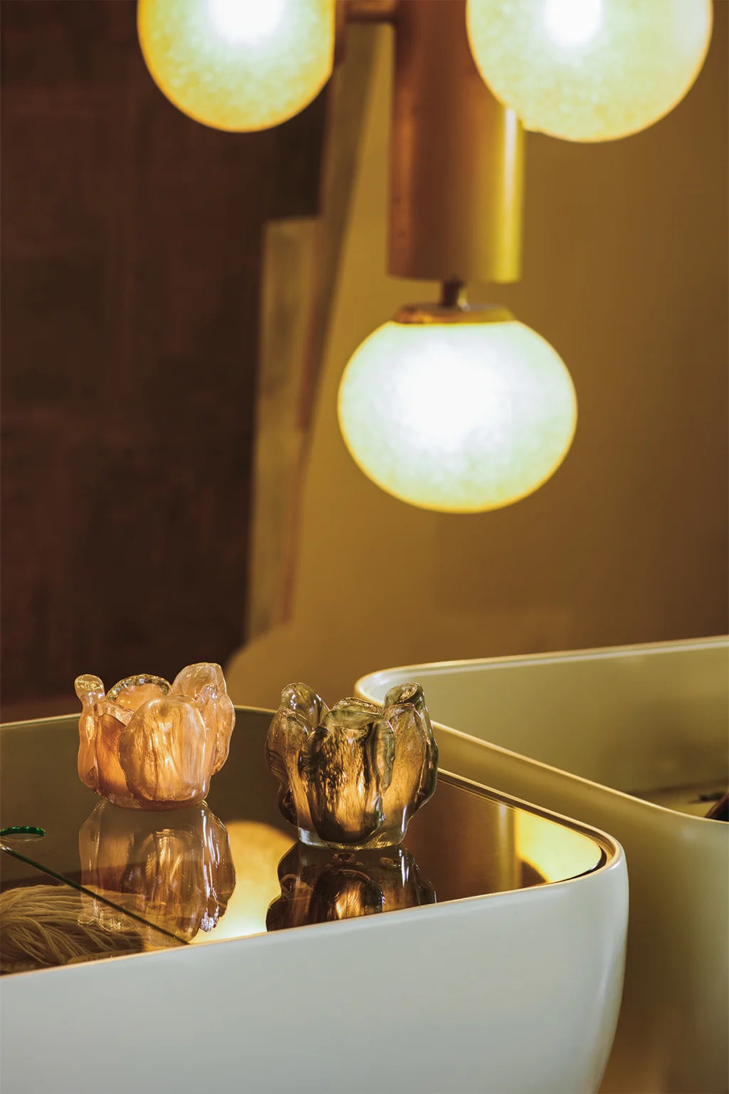 Anita ljuslykta olivgrön