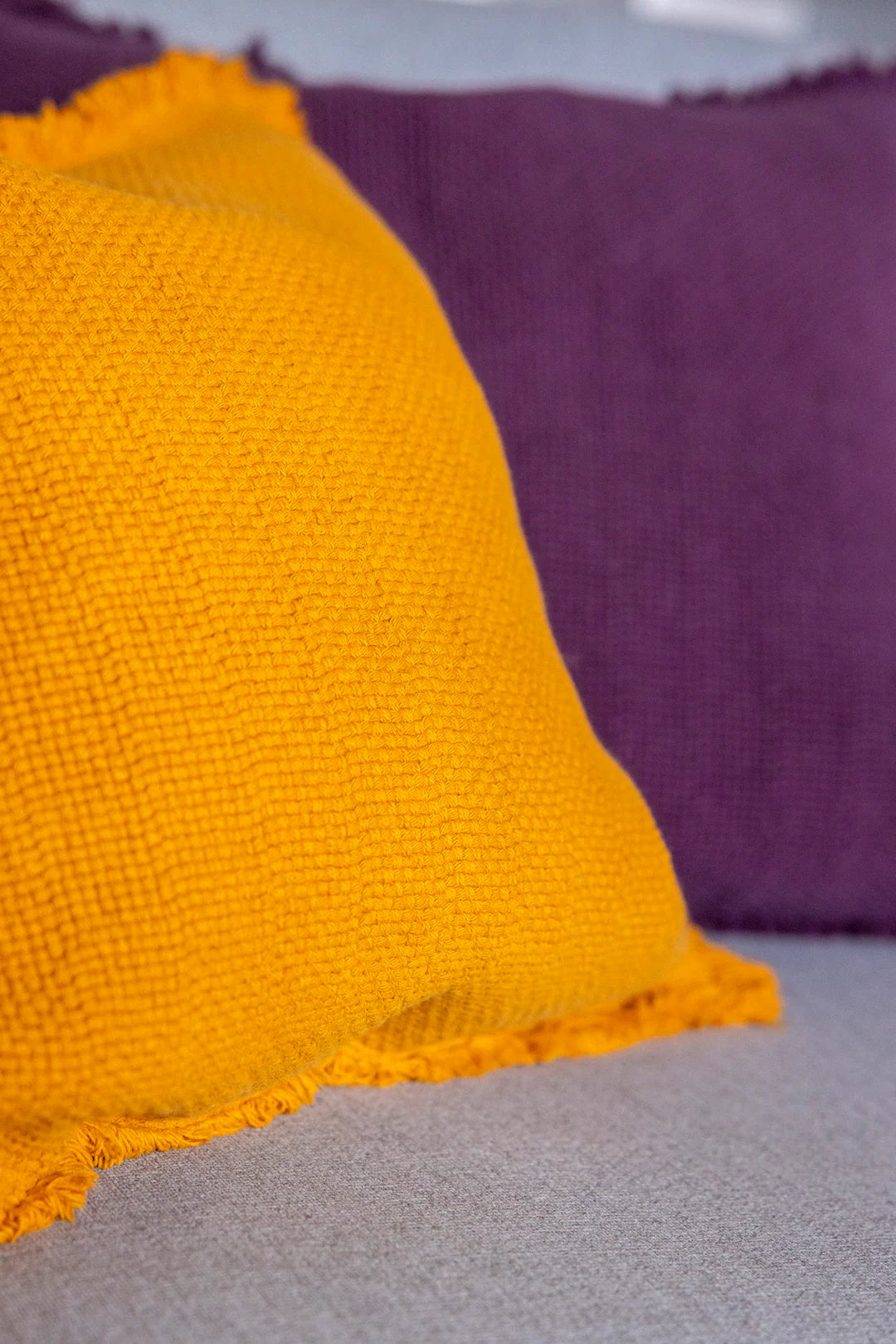 Hapsu kuddfodral 45 × 45 cm, mörkgul – Pentik