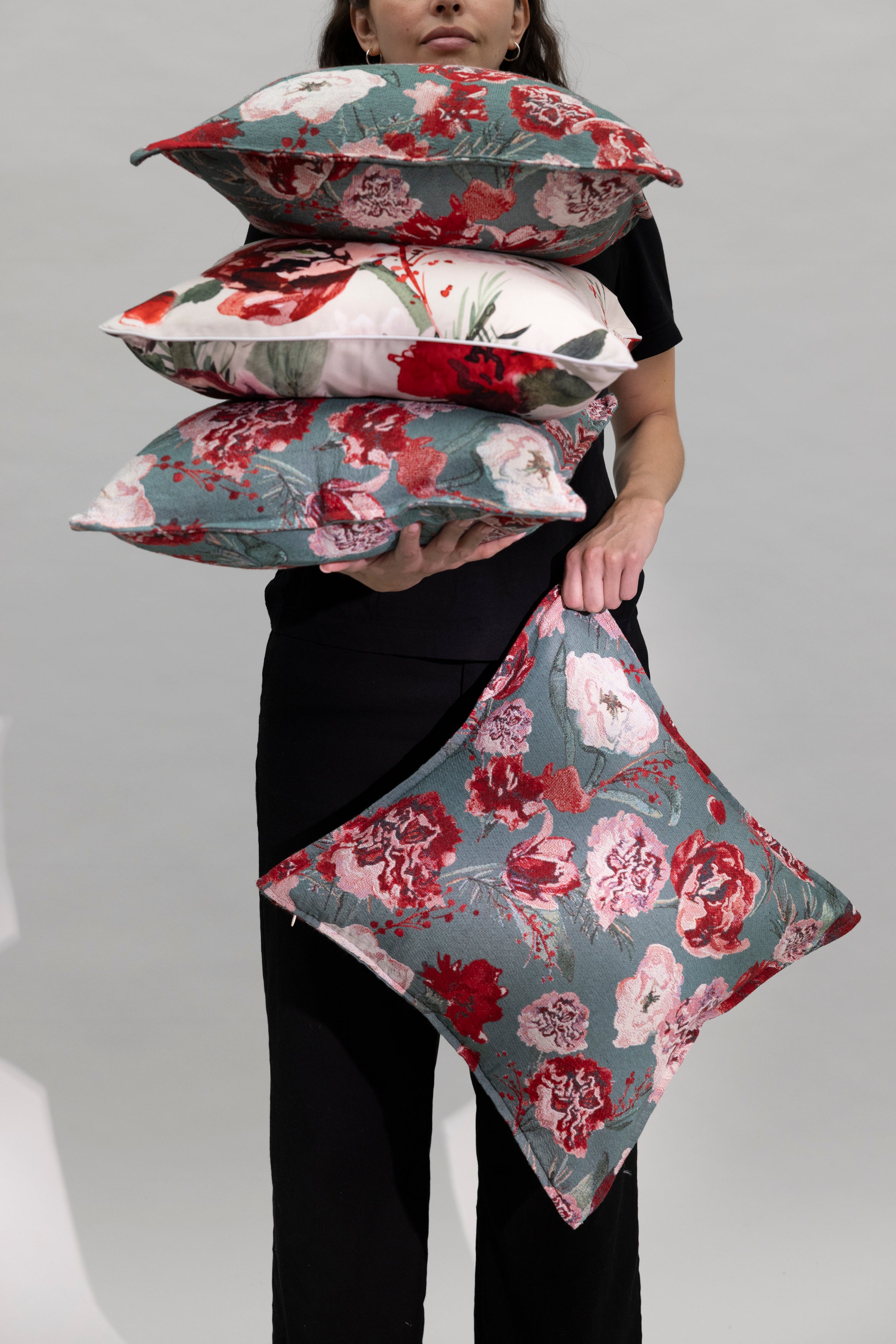 Kimara kuddfodral grön 45x45 cm