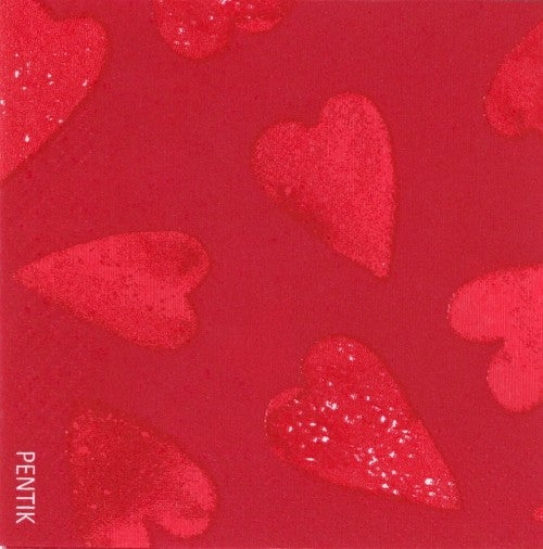 Kotisydän punainen kaffeservett