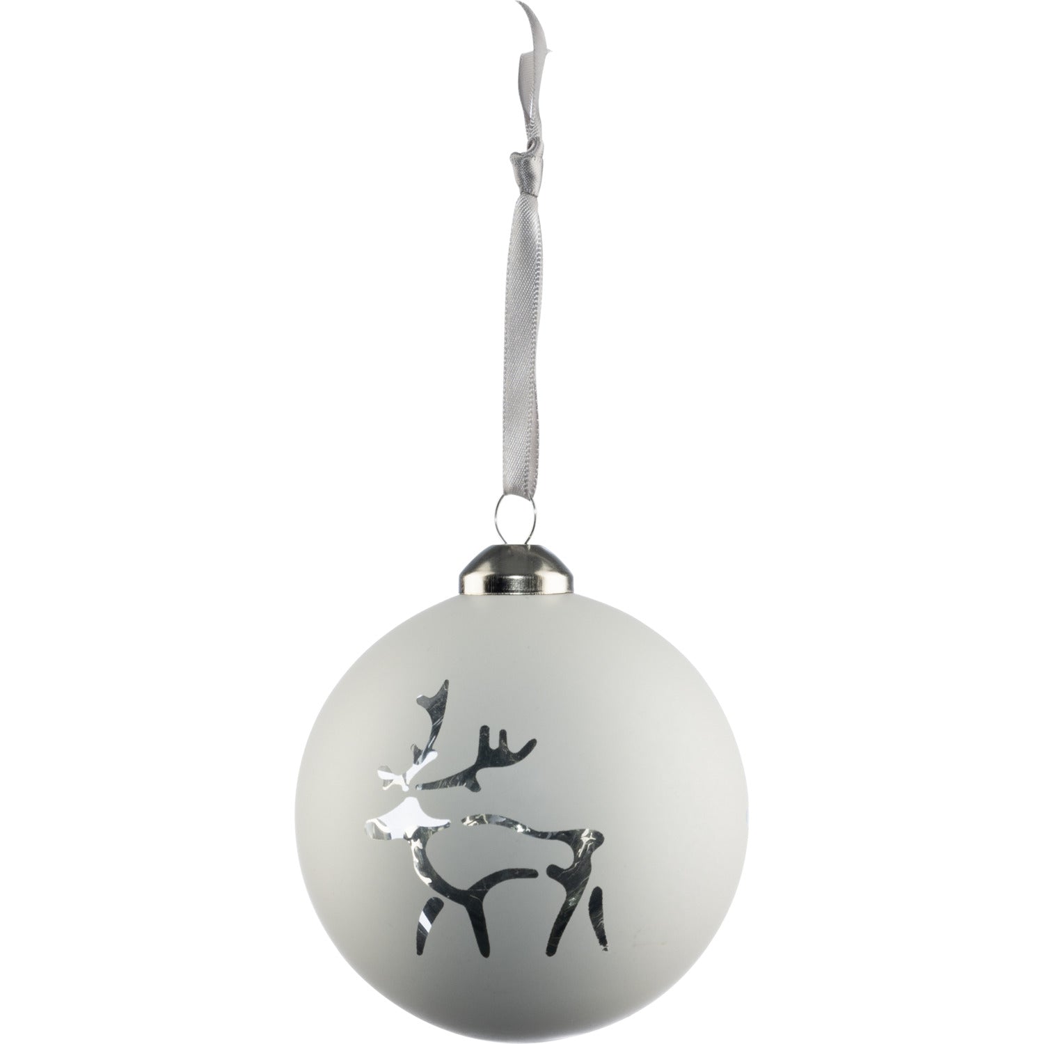 Saaga julkula glas vit 8 cm