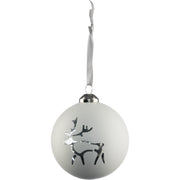 Saaga julkula glas vit 8 cm