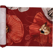 Haave bordslöpare bomullsatin röd 43x220 cm
