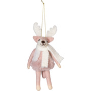 Pipsa ren filt dekoration rosa 15 cm