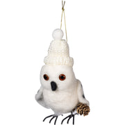 Huhuu uggla dekoration vit 11 cm