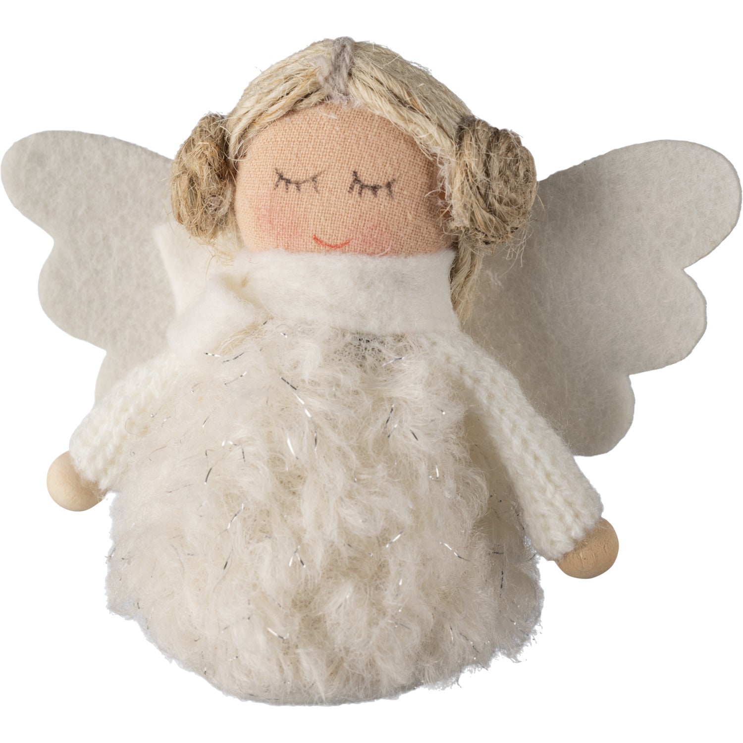 Laulu ängel dekoration vit 8 cm