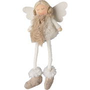 Snö ängel dekoration vit 15 cm