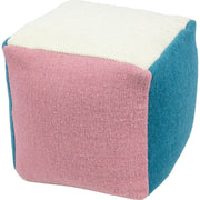 Tuntu sittpuff rosa/multi 45x45x45cm Pentik