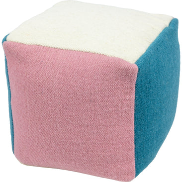 Tuntu sittpuff rosa/multi 45x45x45cm Pentik