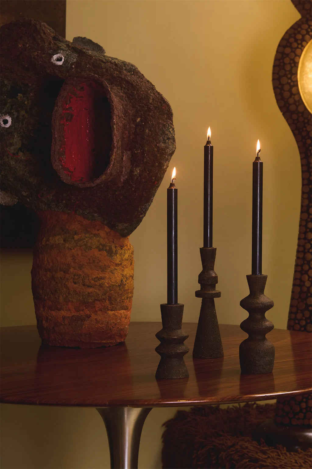 Zafira ljusstake trä 15 cm