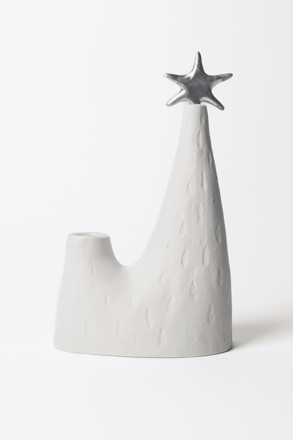 Ljuslykta Joulukuusi Studio 15 × 9 × 25 cm vit – Pentik