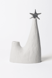 Ljuslykta Joulukuusi Studio 15 × 9 × 25 cm vit – Pentik