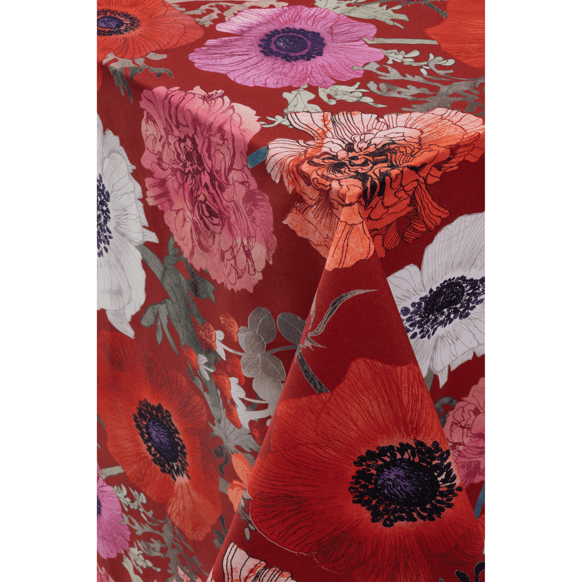Bordsduk Leinikki 145 × 250 cm röd – Pentik