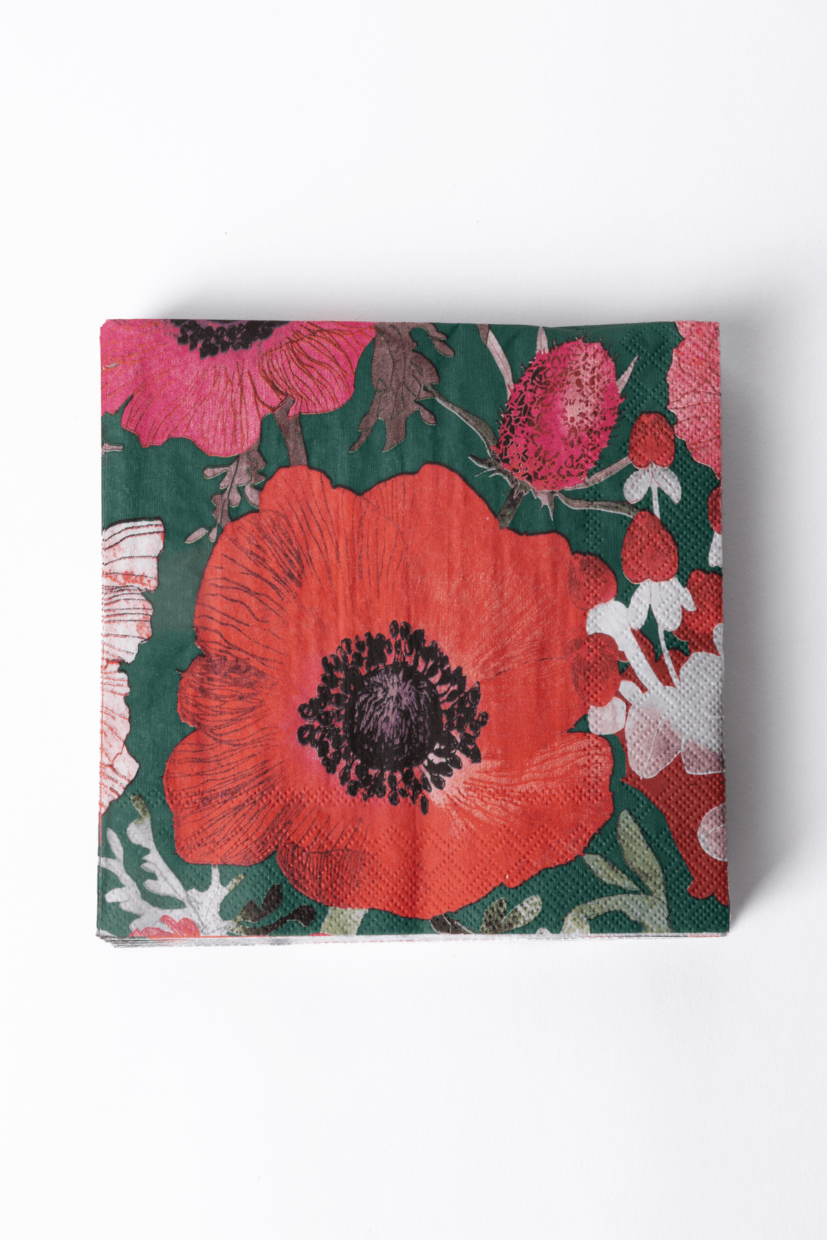 Servett Leinikki 33 × 33 cm 20 st grön – Pentik
