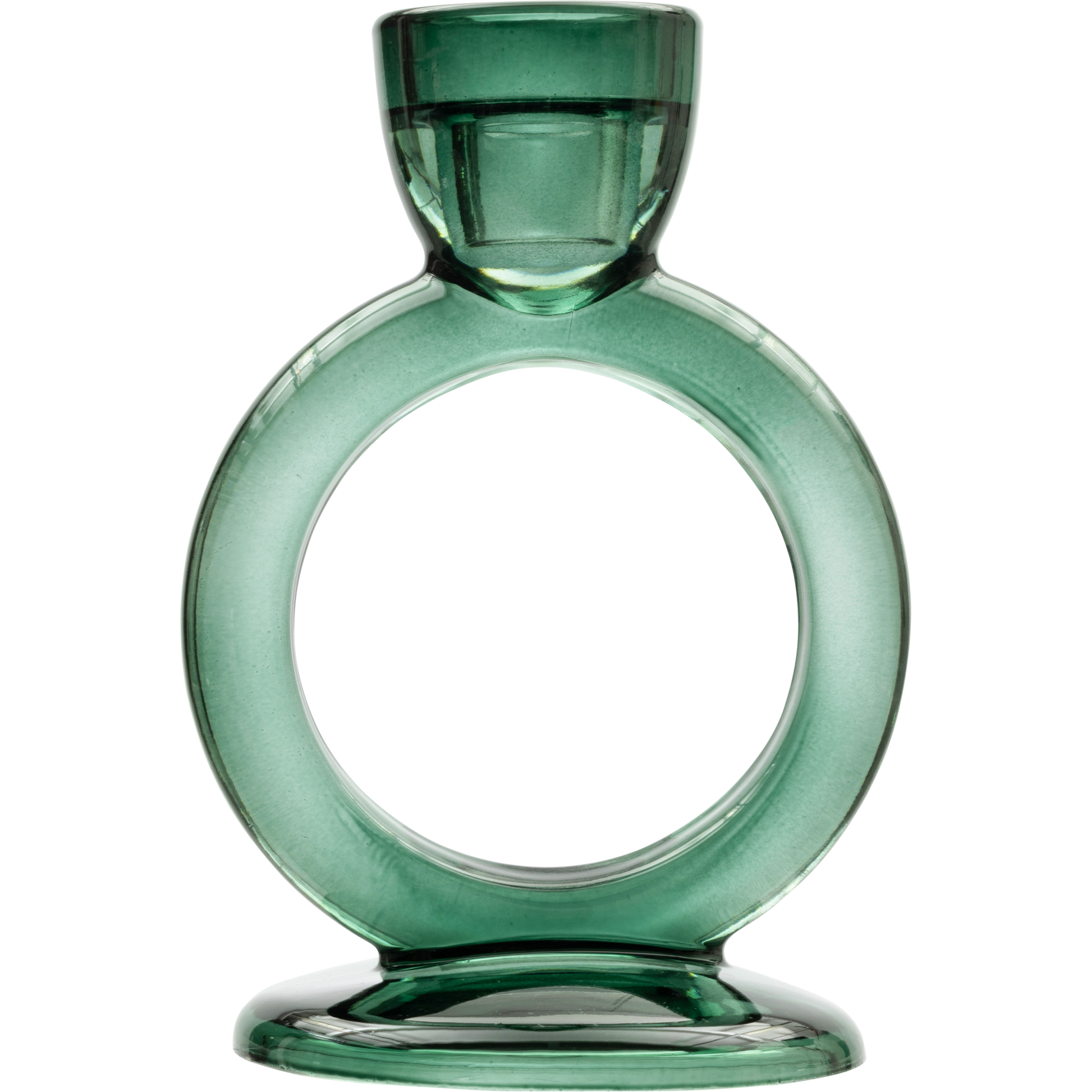 Ljusstake Ring 12x17.5. cm grön - Pentik