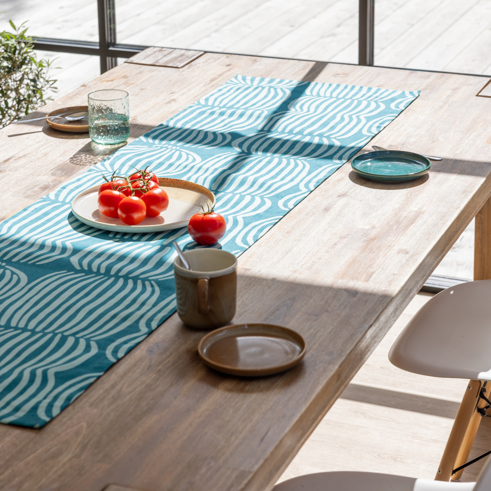 Dekoration Vilja 160 cm turkos - Pentik