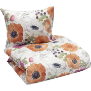 Leinikki bäddset 2 delar, 150 × 210 cm, 50 × 60 cm, orange – Pentik