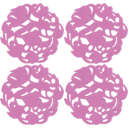 Kukkanen Glasunderlägg 4-pack, Rosa – Pentik