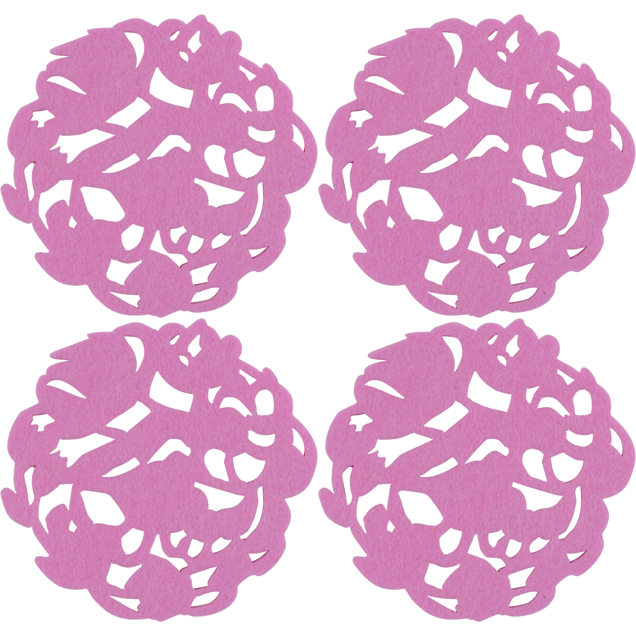 Kukkanen Glasunderlägg 4-pack, Rosa – Pentik