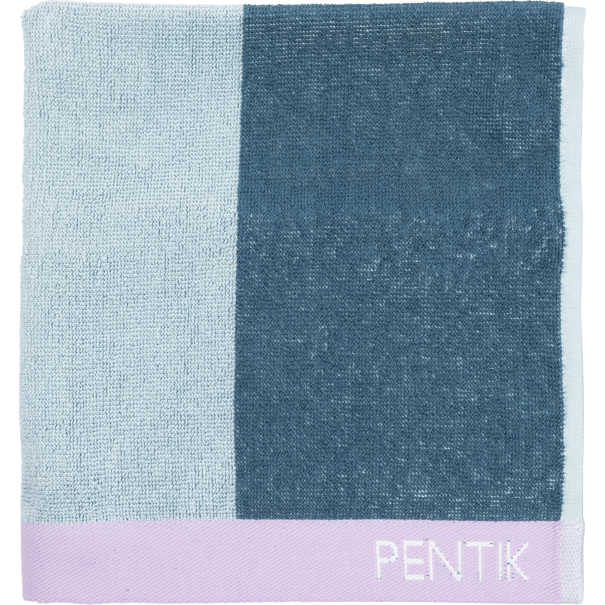 Tuntu handduk 50 × 70 cm, turkos – Pentik