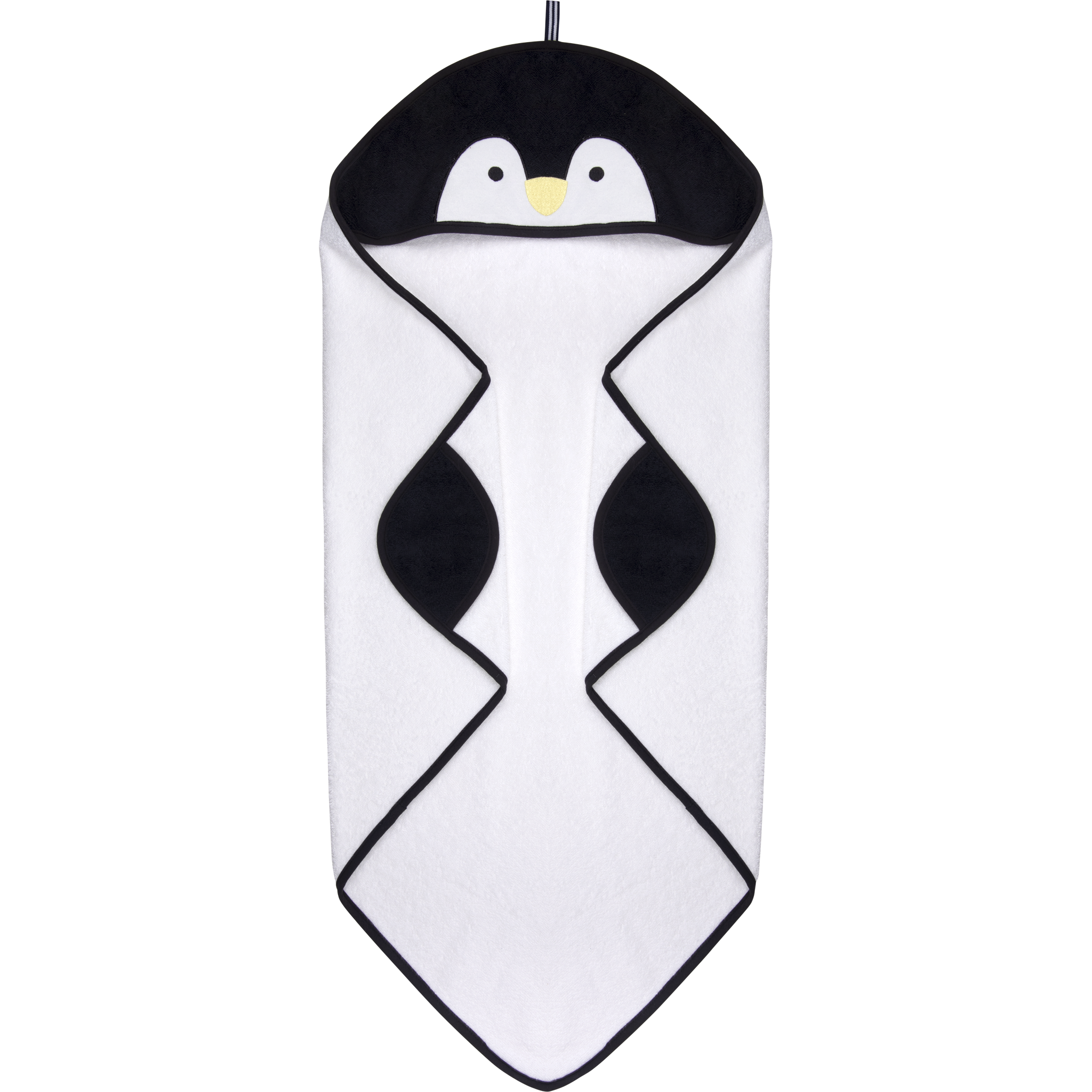 Pingviini-handduk med huva