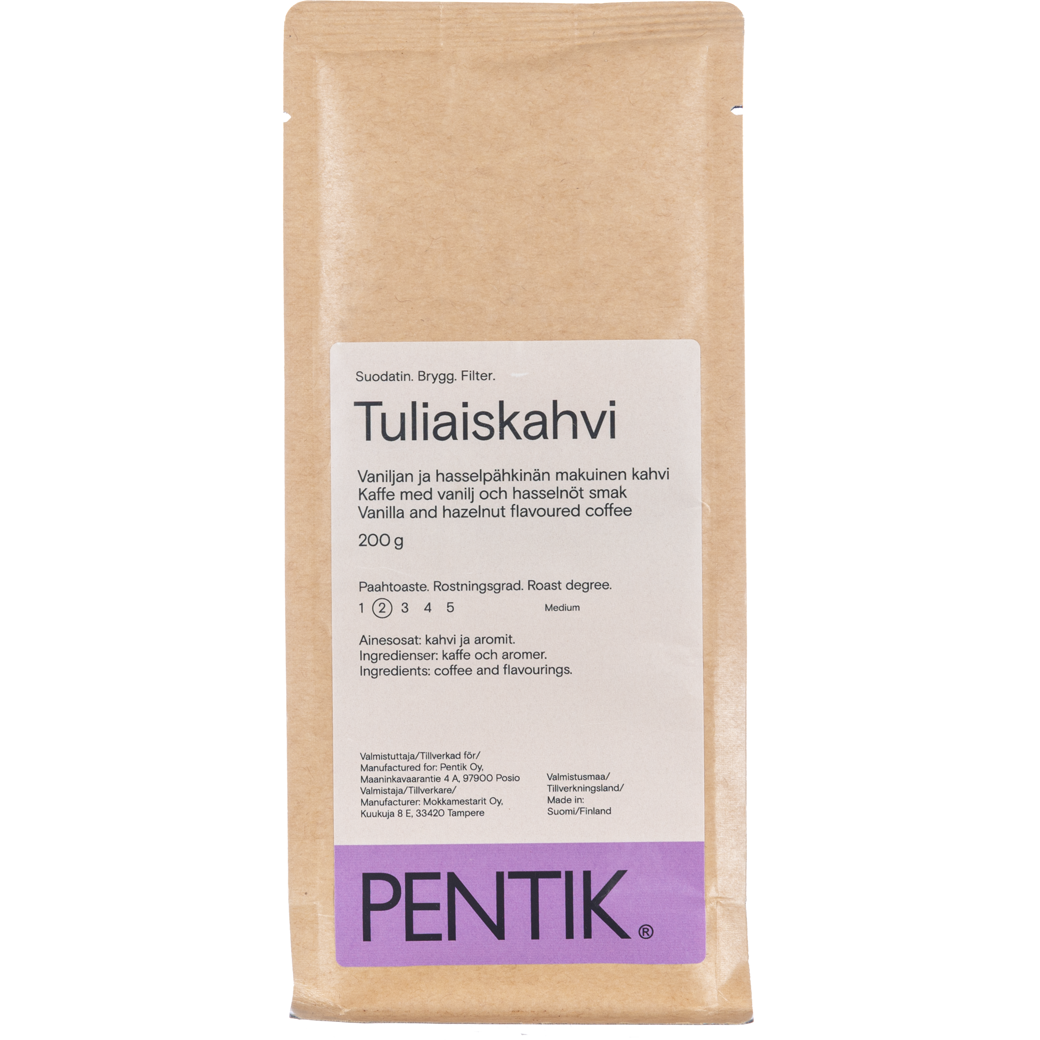 Vanilj & hasselnöt-kaffe