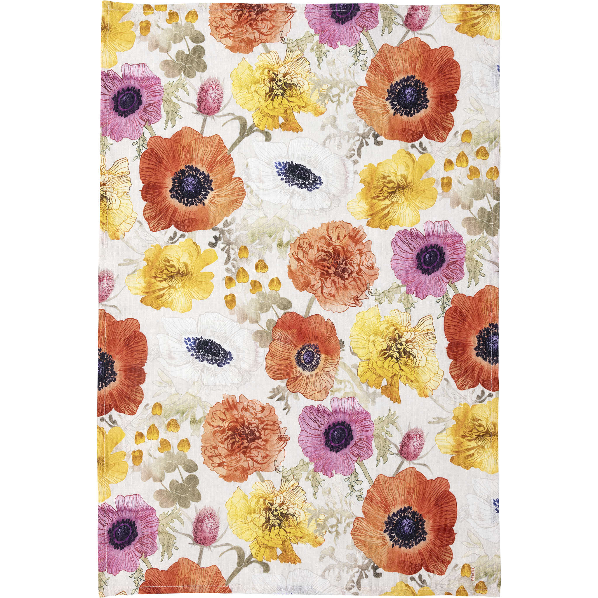 Leinikki kökshandduk 47 × 70 cm, orange – Pentik