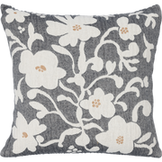 Kuddfodral Ruusumalva, mörkgrå 45×45 cm - Pentik