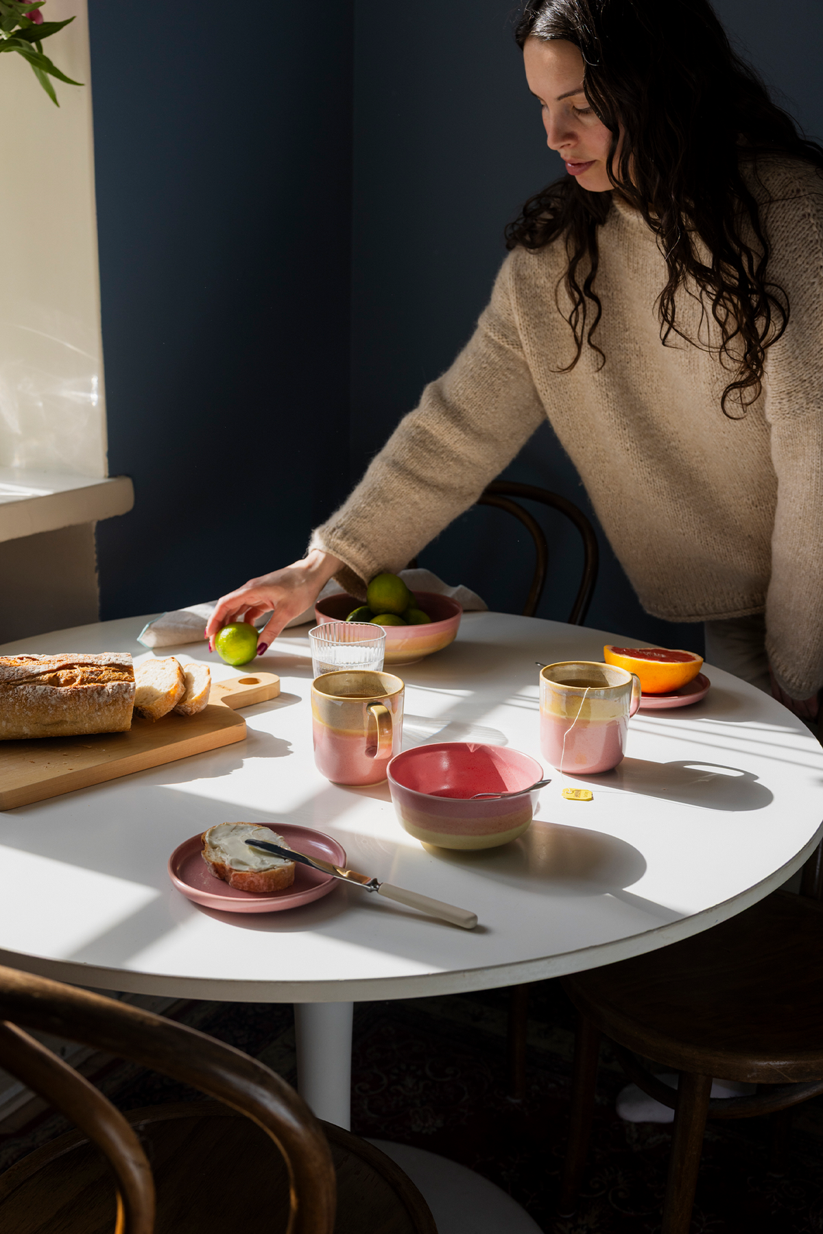 Tuntu skål, 0,5 l, beige och rosa – Pentik