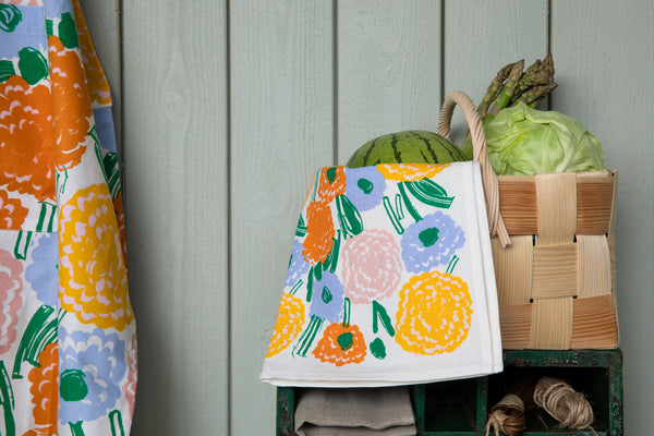 Kukkapenkki bomullstyg