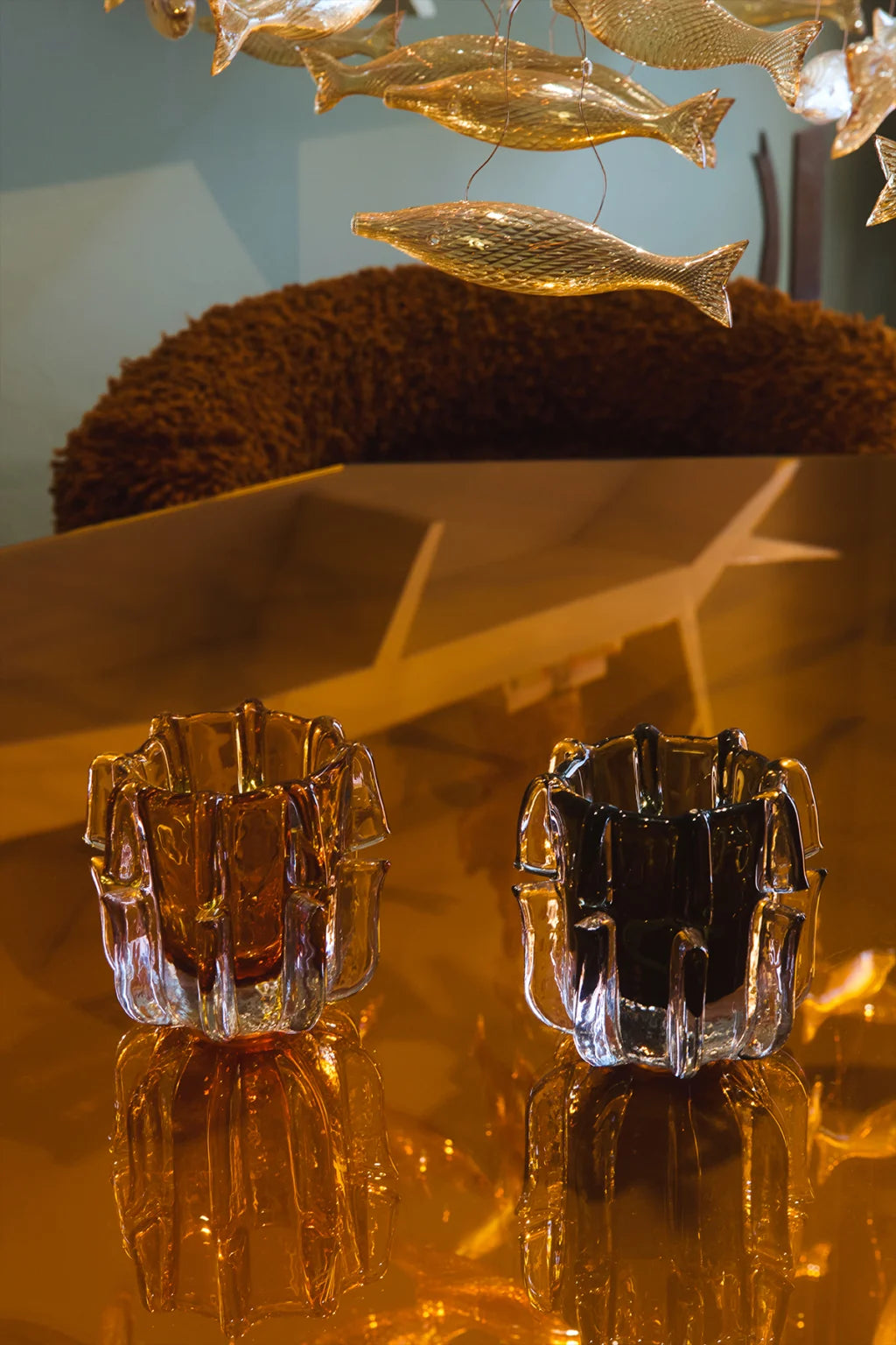 Orion ljuslykta bärnsten