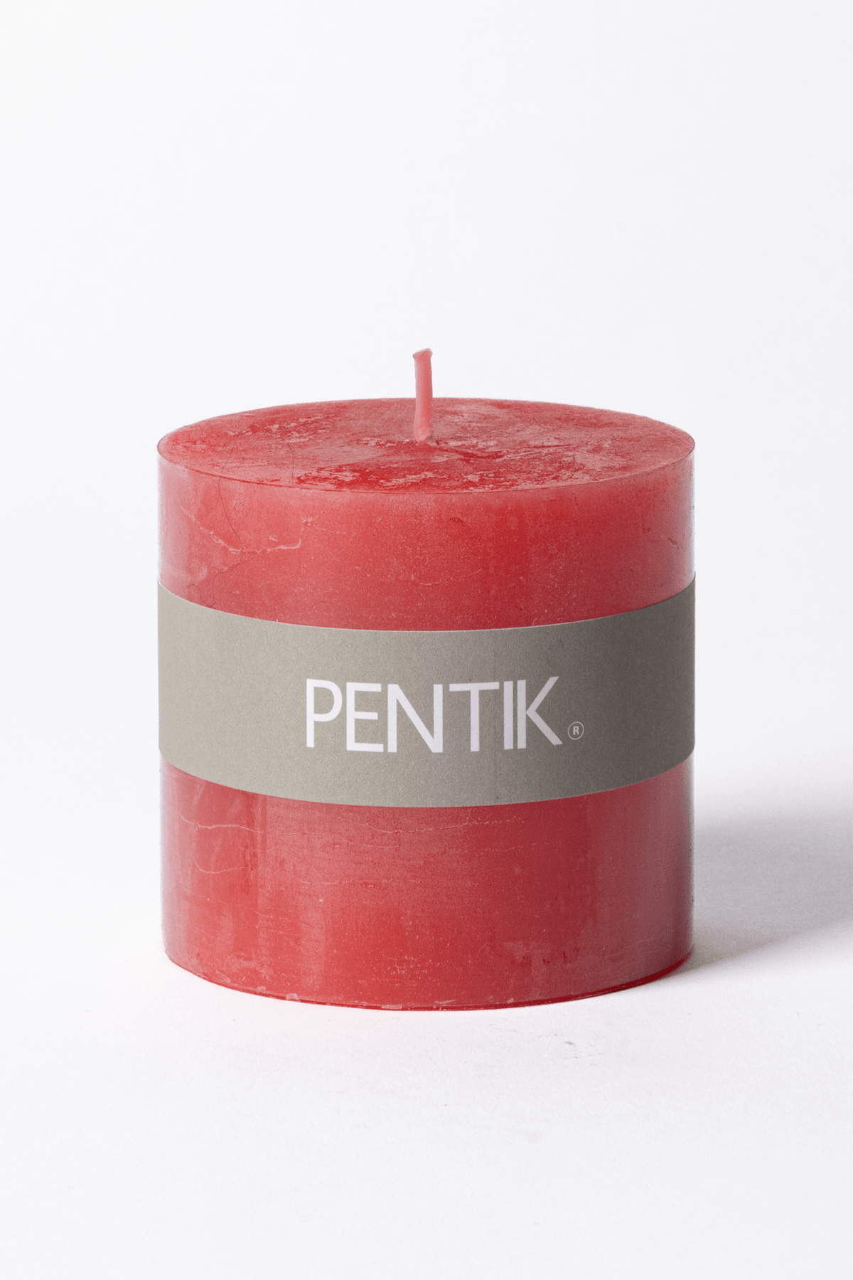 Blockljus 7,5 × 7,5 cm röd – Pentik