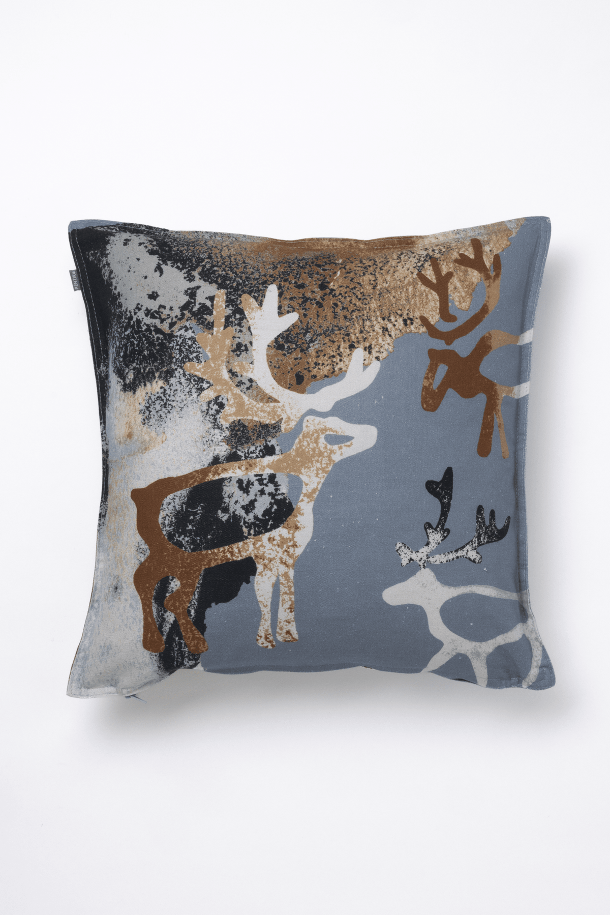 Saaga kuddfodral, 45 × 45 cm, linfärgad och blå – Pentik