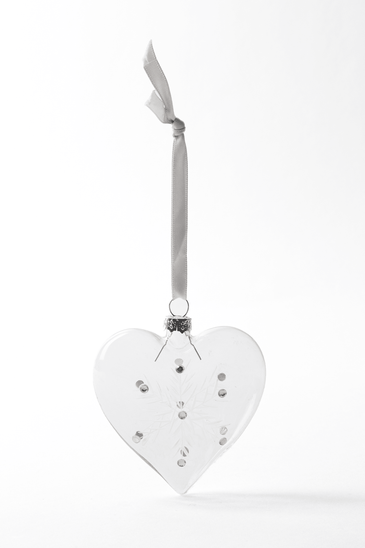 Glasdekoration Sydän 8 cm transparent – Pentik