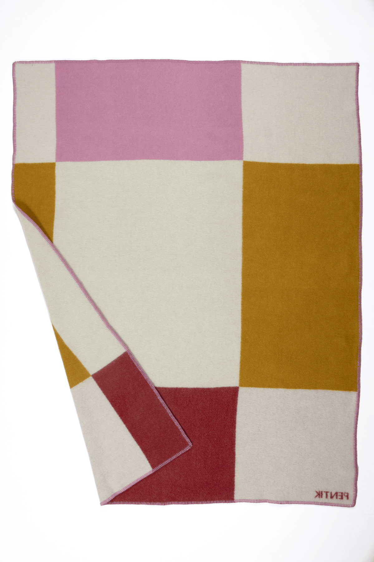 Pläd Tuntu 130 × 180 cm röd – Pentik
