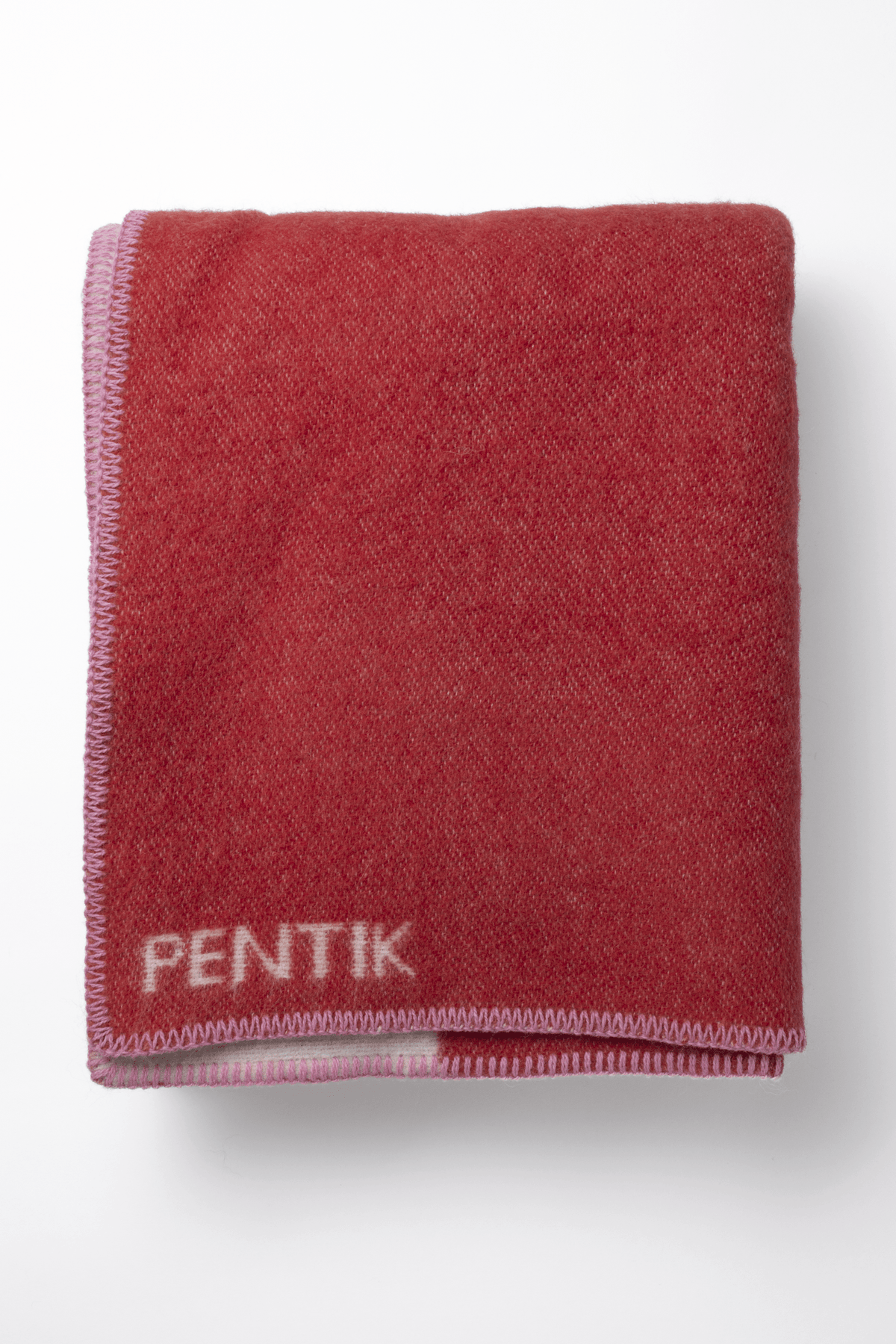 Pläd Tuntu 130 × 180 cm röd – Pentik