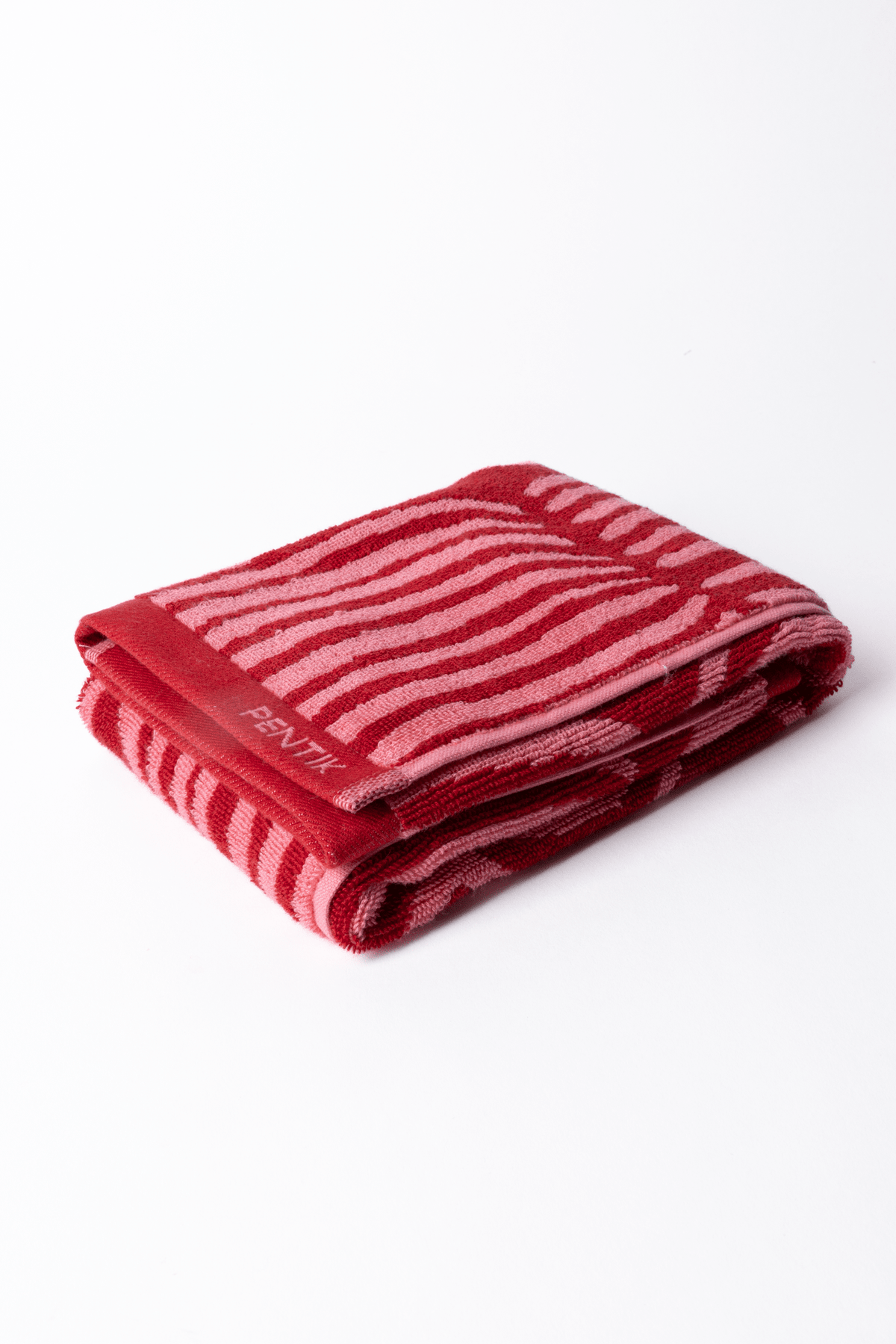 Handduk Vilja 50 × 70 cm röd/rosa – Pentik