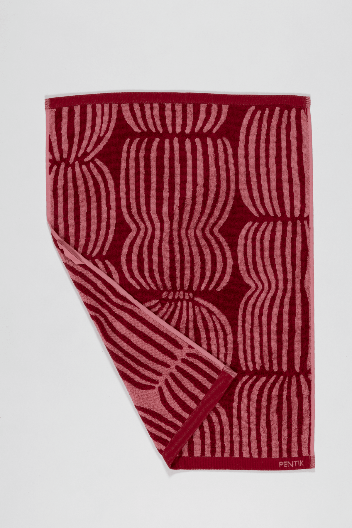 Handduk Vilja 50 × 70 cm röd/rosa – Pentik